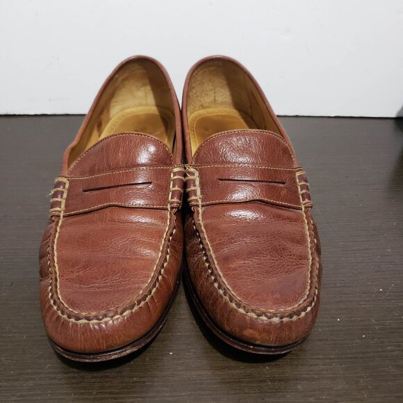 Martin Dingman Countrywear Brown Leather Penny Loafers Boots 10M main image 2